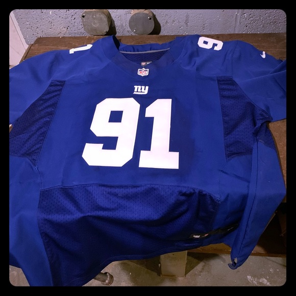 OFFICIAL NFL JERSEY JUSTIN TUCK #91 GIANTS SIZE 56 - Picture 1 of 3